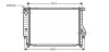 Радіатор охолодження двигуна ava cooling systems BW2096