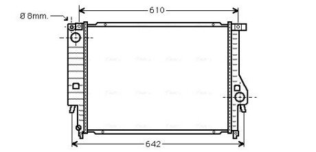 Радиатор охлаждения двигателя ava cooling systems BW2096 на Бмв Е30