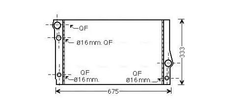 Радиатор охлаждения двигателя AVA cooling systems BW2354 Бмв 7 серии