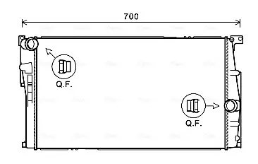 Радиатор охлаждения двигателя AVA cooling systems BW2455 Бмв F30