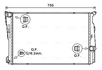 Радиатор охлаждения двигателя ava cooling systems BW2546 на Бмв X3 f25