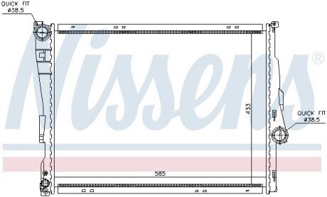 Радіатор охолодження двигуна ava cooling systems BWA2278