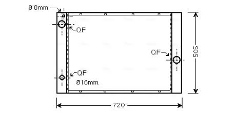 Радіатор охолодження двигуна AVA Cooling Systems BWA2285