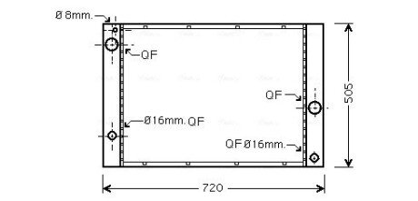 Радиатор охлаждения двигателя ava cooling systems BWA2338 на Бмв E65