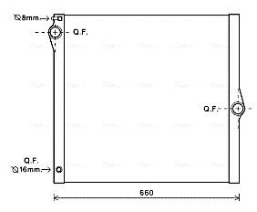 Радіатор охолодження двигуна ava cooling systems BWA2436 на Бмв Х5 е70