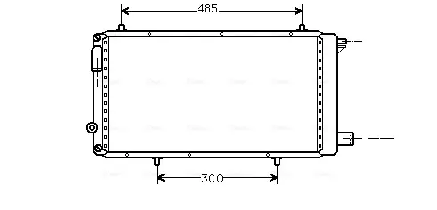 Радіатор охолодження двигуна AVA Cooling Systems CNA2073 (фото 1)