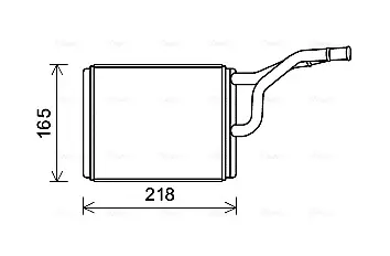 Радиатор охлаждения двигателя AVA cooling systems CRA6137