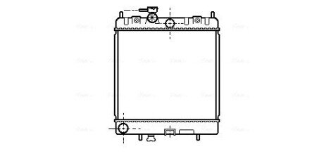 Радиатор охлаждения двигателя ava cooling systems DN2128 на Ниссан Micra к11