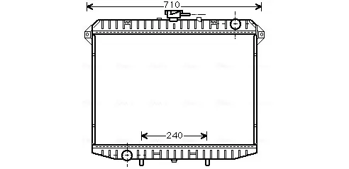Радиатор охлаждения двигателя AVA cooling systems DN2148