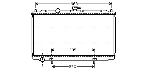 Радіатор охолодження двигуна AVA Cooling Systems DNA2215 (фото 1)