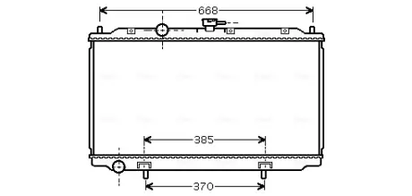 Радіатор охолодження двигуна AVA Cooling Systems DNA2215
