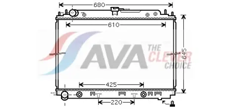 Радіатор охолодження двигуна AVA Cooling Systems DNA2297