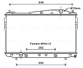 Радиатор охлаждения двигателя ava cooling systems DW2135 на Chevrolet Epica