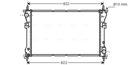 Радиатор охлаждения двигателя ava cooling systems FD2320 на Форд Транзит 5