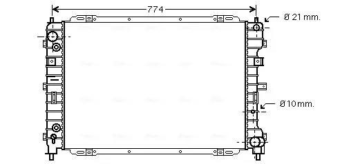 Радіатор охолодження двигуна AVA Cooling Systems FD2345 (фото 1)