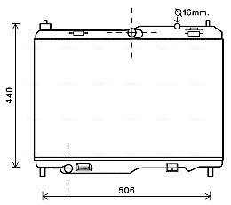 Радіатор охолодження двигуна ava cooling systems FD2442