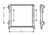 Радиатор охлаждения двигателя ava cooling systems FTA2262