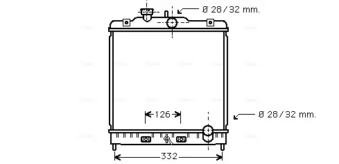 Радіатор охолодження двигуна AVA Cooling Systems HD2121 (фото 1)