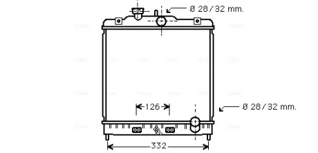 Радіатор охолодження двигуна AVA Cooling Systems HD2121