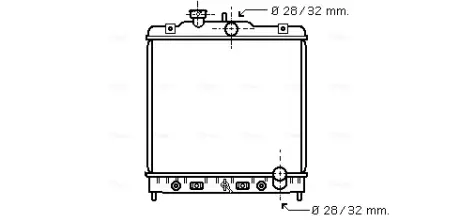Радіатор охолодження двигуна AVA Cooling Systems HD2122