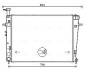 Радіатор охолодження двигуна ava cooling systems HY2387