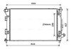 Радіатор охолодження двигуна ava cooling systems HY2436