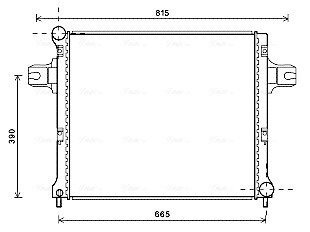 Радіатор охолодження двигуна ava cooling systems JEA2064 на Jeep Grand Cherokee
