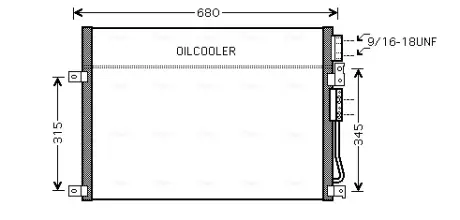 Радіатор охолодження двигуна AVA Cooling Systems JEA5045