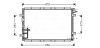 Радіатор охолодження двигуна ava cooling systems KA 5030