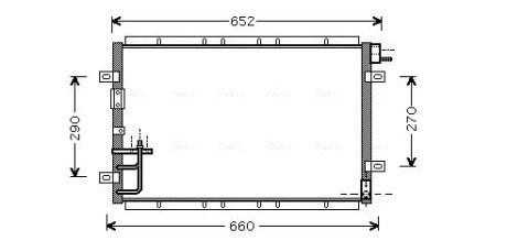 Радіатор охолодження двигуна ava cooling systems KA 5030 на Киа Соренто 1