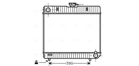 Радіатор охолодження двигуна AVA Cooling Systems MS2042