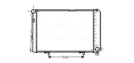 Радіатор охолодження двигуна ava cooling systems MS 2067 на Мерседес W124