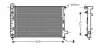 Радиатор охлаждения двигателя AVA cooling systems MSA2282