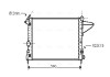 Радіатор охолодження двигуна ava cooling systems OL2117