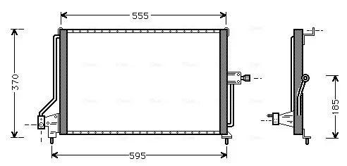 Радіатор охолодження двигуна AVA Cooling Systems OL5209 (фото 1)