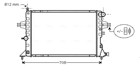 Радиатор охлаждения двигателя AVA cooling systems OLA2293