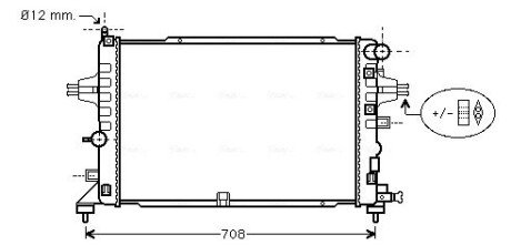 Радиатор охлаждения двигателя ava cooling systems OLA2381