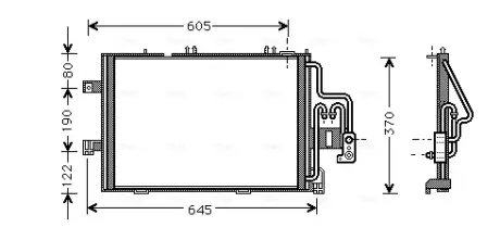 Радіатор охолодження двигуна AVA Cooling Systems OLA 5307