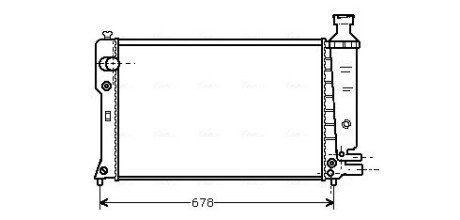 Радиатор охлаждения двигателя ava cooling systems PE 2097 на Пежо 405