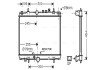 Радіатор охолодження двигуна ava cooling systems PE2235