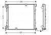 Радіатор охолодження двигуна ava cooling systems RT 2313