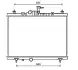 Радиатор охлаждения двигателя AVA cooling systems RT2603
