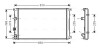 Радіатор охолодження двигуна ava cooling systems RTA 2276