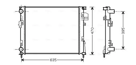 Радіатор охолодження двигуна AVA cooling systems RTA2303