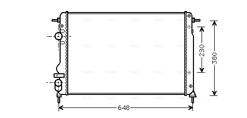 Радіатор охолодження двигуна AVA Cooling Systems RTA 2312 (фото 1)