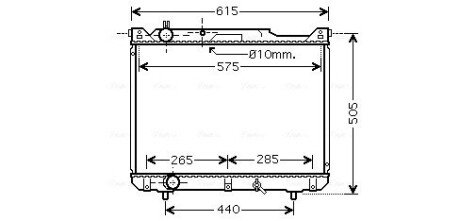 Радіатор охолодження двигуна ava cooling systems SZ2099 на Сузуки Гранд Витара