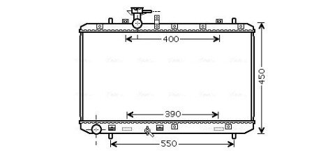 Радіатор охолодження двигуна ava cooling systems SZA2084 на Сузуки Сх4