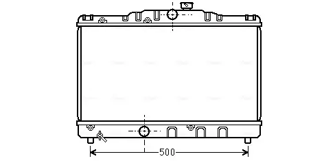 Радіатор охолодження двигуна AVA Cooling Systems TO2115 (фото 1)