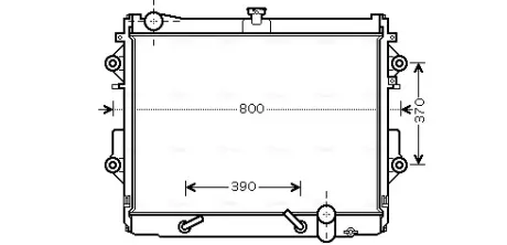 Радиатор охлаждения двигателя AVA cooling systems TO2491