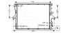 Радіатор охолодження двигуна ava cooling systems VN2198